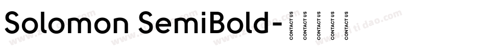 Solomon SemiBold字体转换